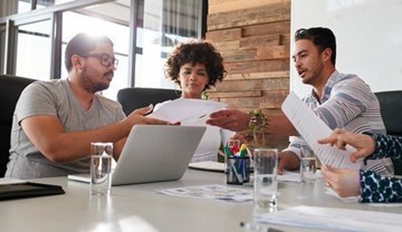 People meeting at a table